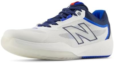 New Balance FuelCell 996 V6 Tênis masculino, Branco/Team Navy, 7.5